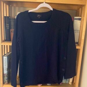 J. Crew 100% Cashmere Navy Blue Sweater S
